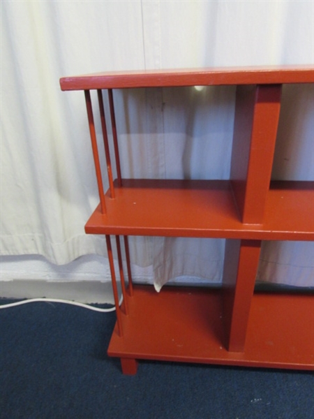 Painted Wood Shelf Unit