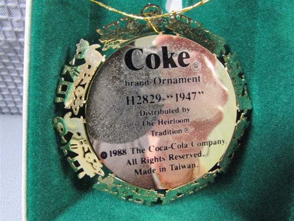 Coca-Cola Ornaments- Through The Years