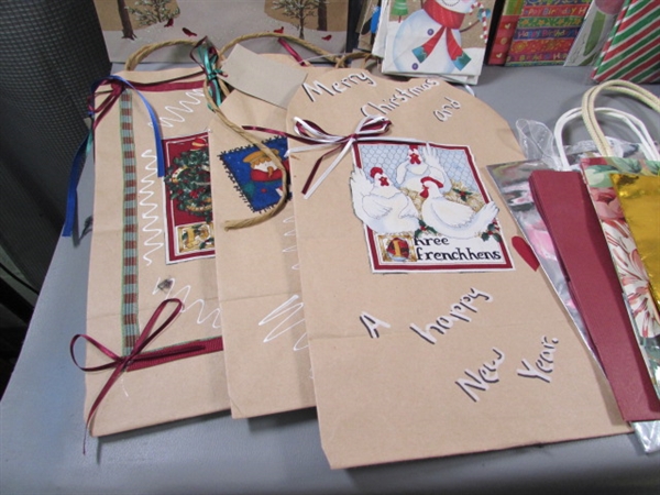 GIFT BAGS, TAGS & TISSUE
