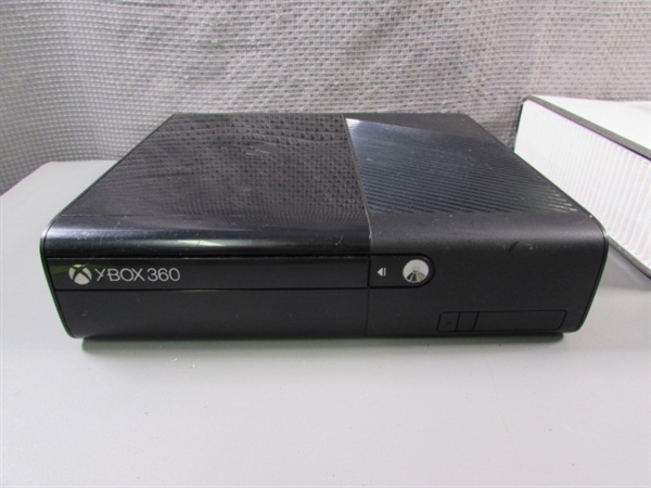 2 - XBOX 360 CONSOLES, CONTROLLERS, HARD DRIVE & GAMES