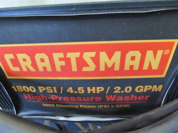 CRAFTSMAN 4.5 HP HIGH PRESSURE WASHER