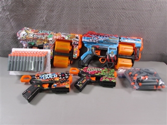 X-SHOT SOFT DART GUNS W/ DARTS