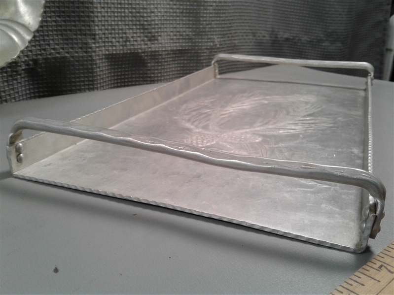 Hammered Aluminum- Trays and Plate