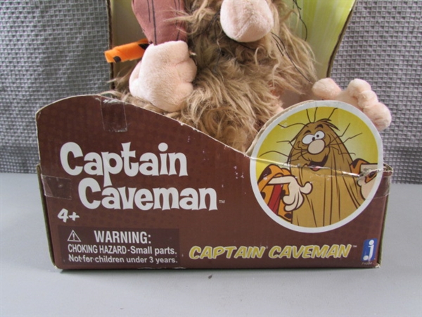 NEW-Hanna-Barbera Talking Plush Captain Caveman