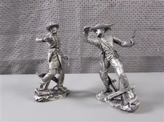 Vintage "Blues & Grays" Pewter Figures by Ronald Cameron