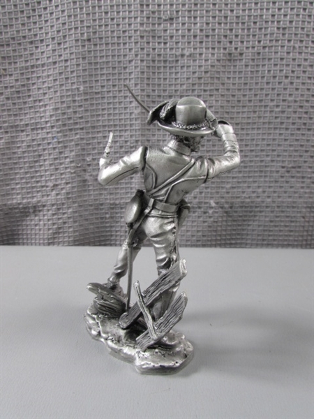 Vintage Blues & Grays Pewter Figures by Ronald Cameron