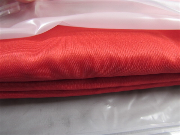 90X132 WATERPROOF FABRIC TABLECLOTH - RED