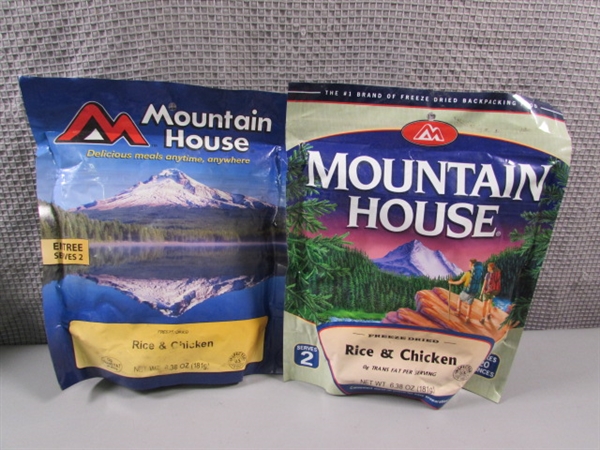 MOUNTAIN HOUSE & MILITARY FREEZE DRIED MEALS - EXPIRED