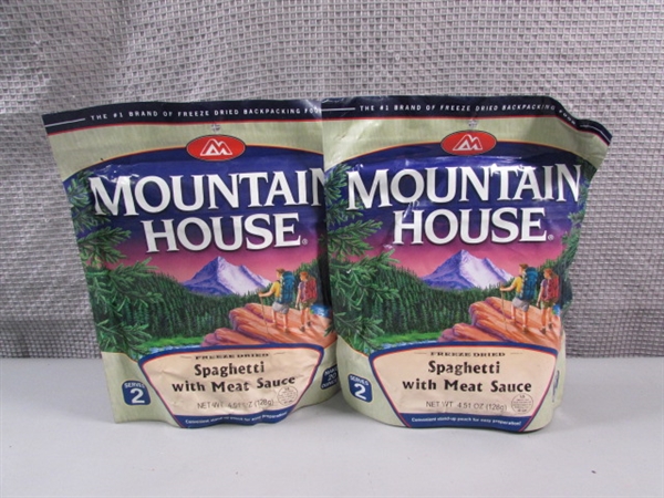 MOUNTAIN HOUSE & MILITARY FREEZE DRIED MEALS - EXPIRED