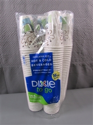 NEW - DIXIE INSULATED HOT/COLD BEVERAGE CUPS - 144 CT
