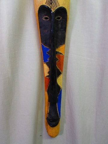 4' AFRICAN CARVED WOODEN MASK