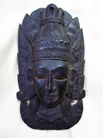 CARVED WOOD INDONESIAN MASK