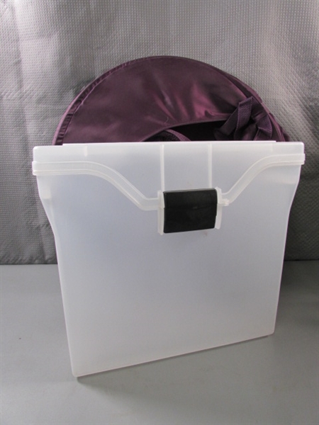 COLLAPSIBLE HAMPER AND PLASTIC STORAGE