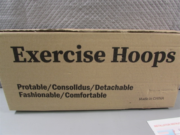 8-PC EXERCISE/HULA HOOP SET