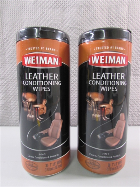 WEIMAN LEATHER CONDITIONING WIPES - 2-PACK