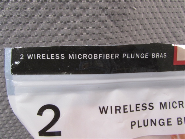DKNY WIRELESS MICROFIBER PLUNGE BRA 2-PACK