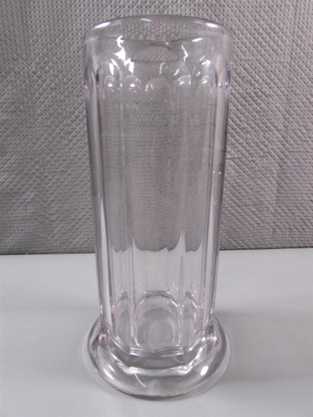 ANTIQUE GLASS SODA FOUNTAIN STRAW HOLDER