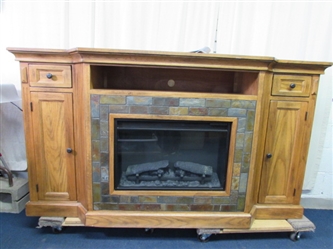 ELECTRIC FIREPLACE WITH CABINET