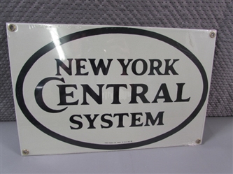 NEW YORK CENTRAL SYSTEM SIGN