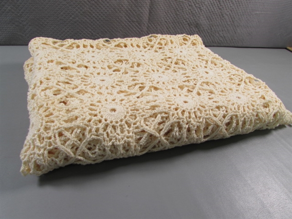 HAND CROCHETED TABLE COVER