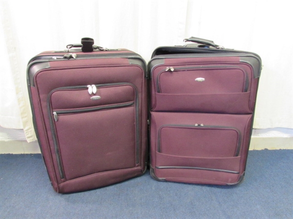 2 - SOFT SIDED SUITCASES