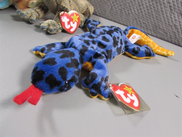 TY BEANIE BABIES - DRAGONS, LIZARDS & SNAKES