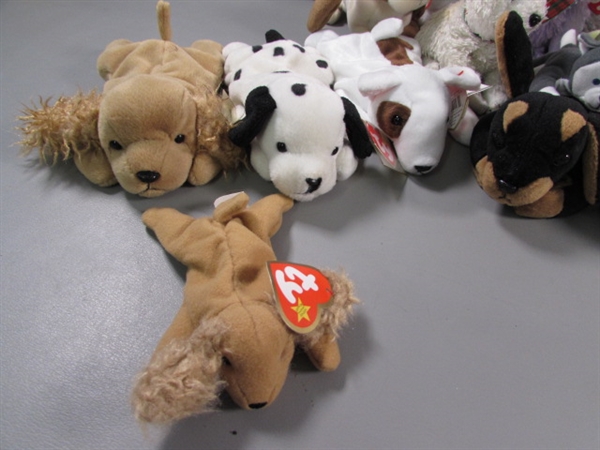 TY BEANIE BABIES - DOGS & PUPPIES