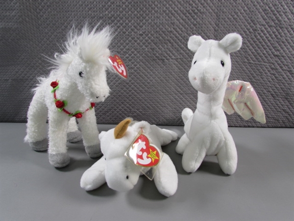 TY BEANIE BABIES: MAGIC, MYSTIC & HOLLY HORSE