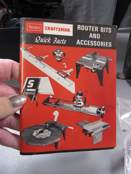 CRAFTSMAN ROUTER, TABLE , BITS & MORE