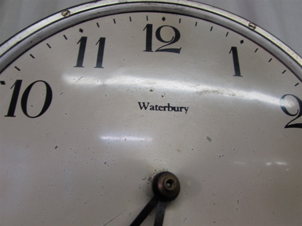 ANTIQUE WATERBURY WALL CLOCK
