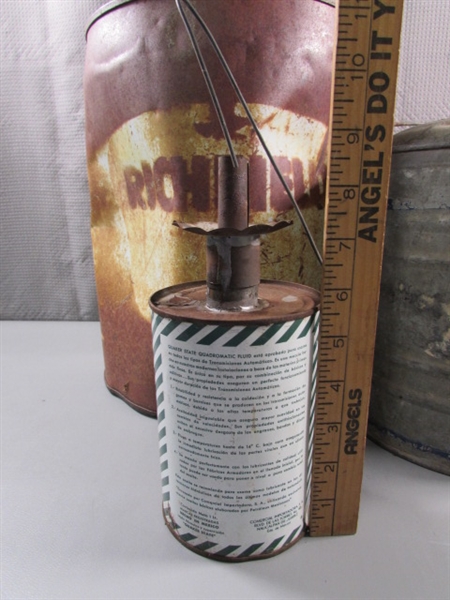 OLD VINTAGE METAL CANS