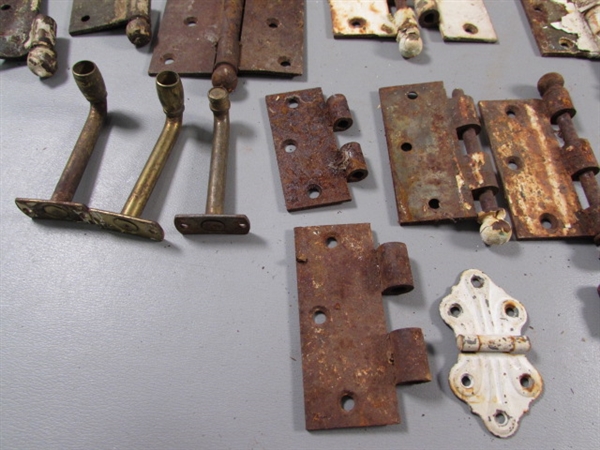 OLD HINGES AND WHEELS