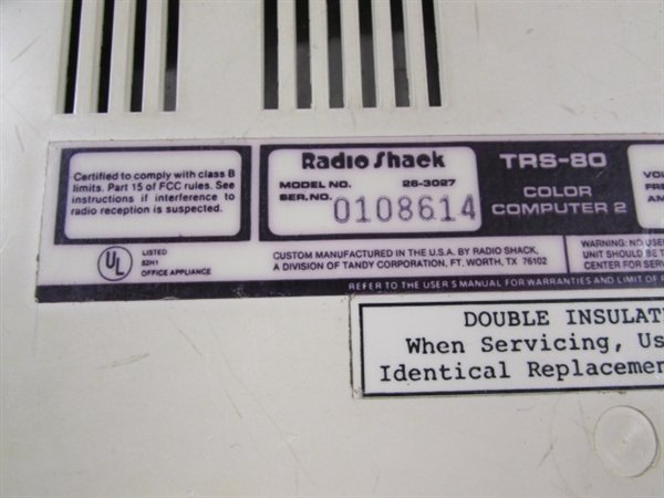 RADIO SHACK TRS-80 COLOR COMPUTER 2