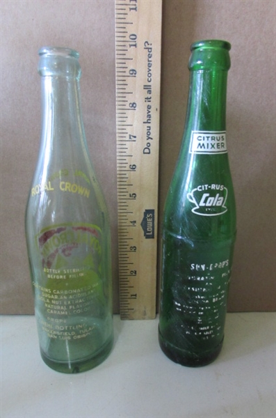 ASSORTED VINTAGE SODA BOTTLES