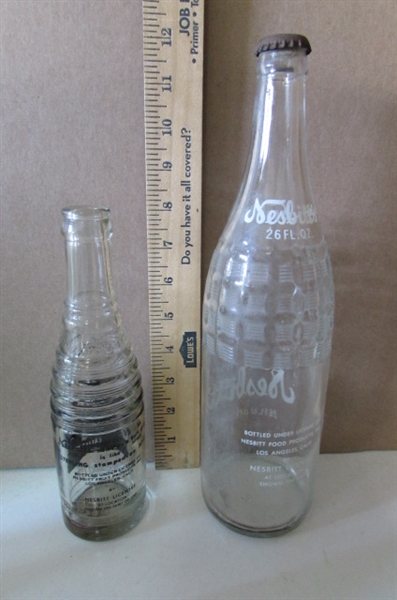 ASSORTED VINTAGE SODA BOTTLES