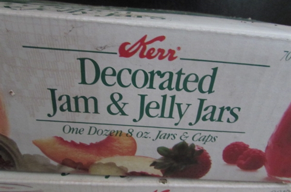 4 NEW BOXES OF JAM/JELLY CANNING JARS