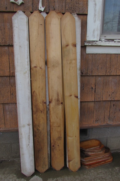 20 - 5.5' PINE BOARDS & SMALL BOARDS