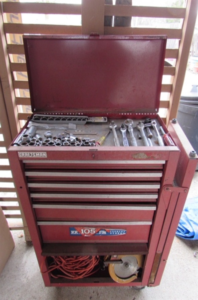 CRAFTSMAN ROLLING TOOL CHEST W/TOOLS