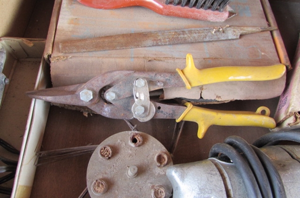 SOLDERING IRONS, GRINDING WHEELS, TIN SNIPS & MORE