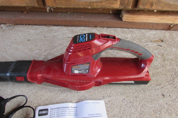 BATTERY POWERED 20V TORO BLOWER