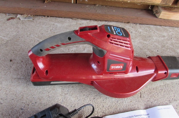 BATTERY POWERED 20V TORO BLOWER