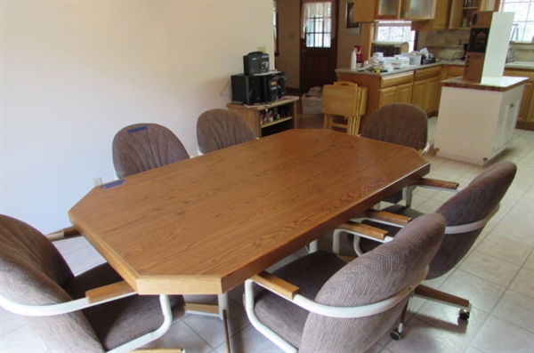 LAMINATE KITCHEN TABLE AND CHAIRS