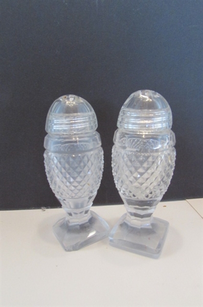 VINTAGE GLASS SALT AND PEPPER COLLECTION