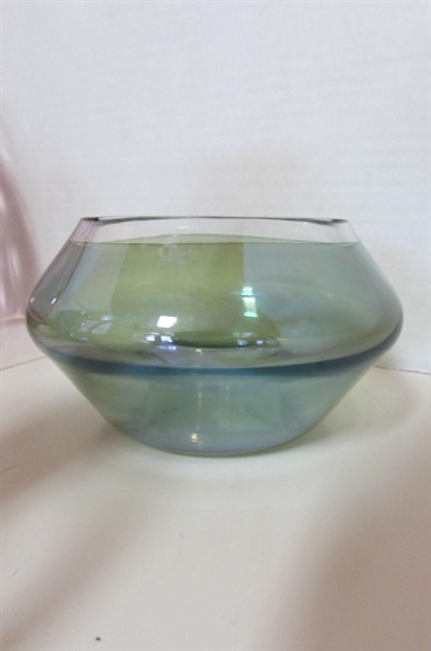 GLASS CANDY DISHES AND VASES