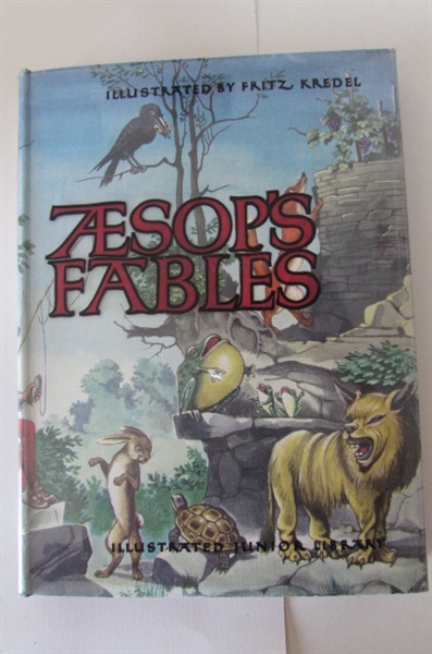 COLLECTION OF VINTAGE CLASSIC BOOKS- AESOP'S FABLES - ROBINSON CRUSOE