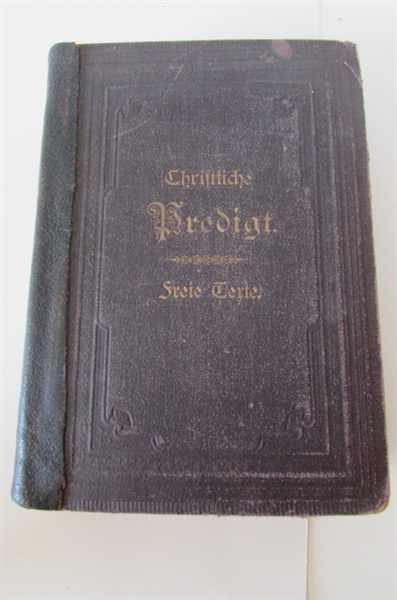 ANTIQUE 1880 BOOK FOREIGN LANGUAGE