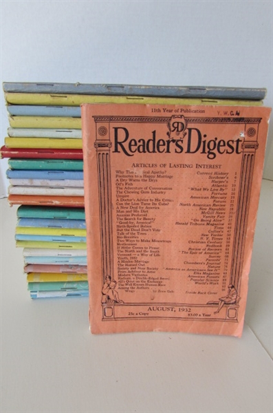 READERS DIGEST FROM 1932-1942