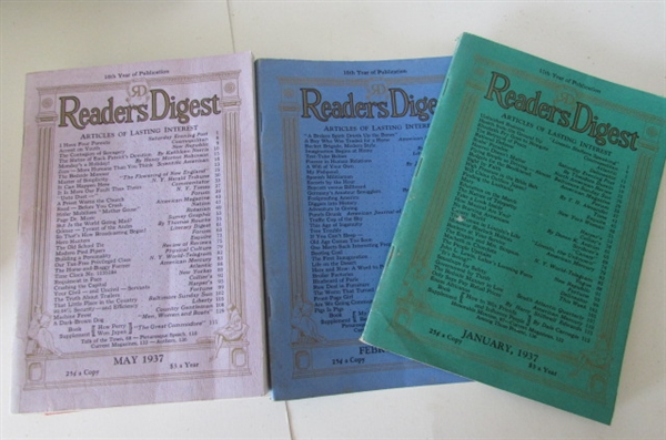 READERS DIGEST FROM 1932-1942