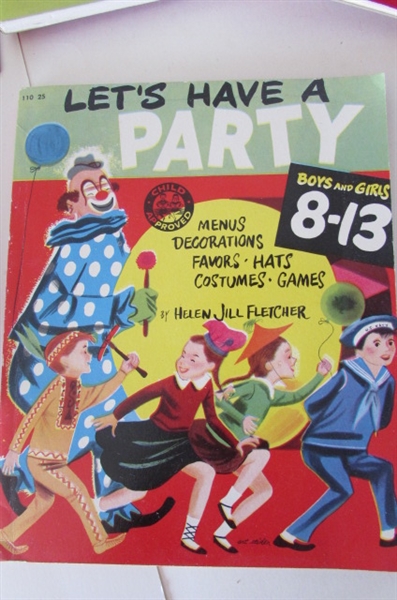 VINTAGE PARTY AND KIDS BOOKS