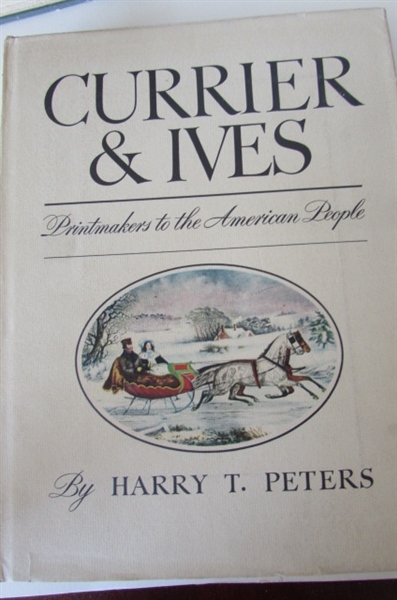VINTAGE CURRIER AND IVES BOOK COPYRIGHT 1942 WITH ADDITIONAL BOOKS